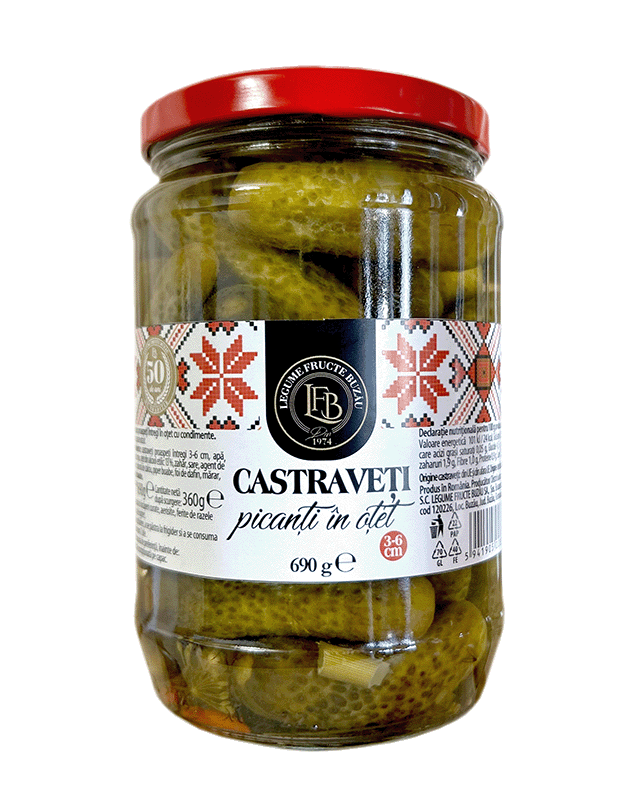 Castraveți picanți 3-6 cm