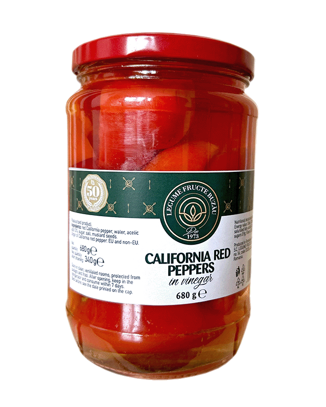 GOGOȘARI SFERTURI ÎN OȚET - CALIFORNIA